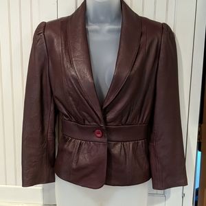 Classiques Entier Chocolate Leather Jacket